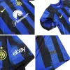 Kids Inter Milan Home Soccer Jersey Kit (Jersey+Shorts) 2023/24 - discountsoccer