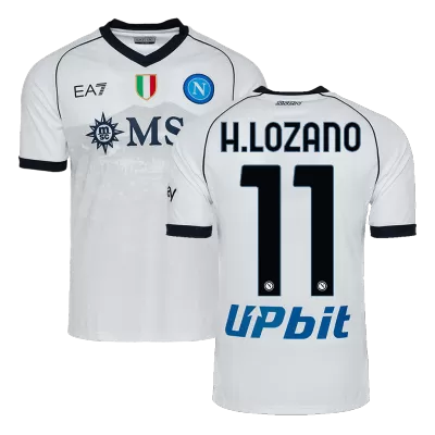 Men Napoli H.LOZANO #11 Away Soccer Jersey Shirt 2023/24 - discountsoccer