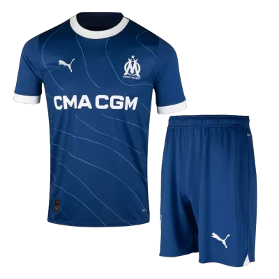 Men Marseille Away Soccer Jersey Kit (Jersey+Shorts) 2023/24 - discountsoccer