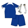 Kids Chelsea Home Soccer Jersey Whole Kit (Jersey+Shorts+Socks) 2023/24 - discountsoccer