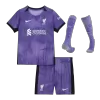 Kids Liverpool Third Away Soccer Jersey Whole Kit (Jersey+Shorts+Socks) 2023/24 - discountsoccer