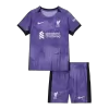 Kids Liverpool Third Away Soccer Jersey Whole Kit (Jersey+Shorts+Socks) 2023/24 - discountsoccer