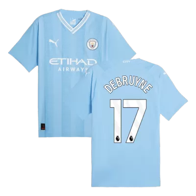 Men Manchester City DE BRUYNE #17 Home Player Version Jersey 2023/24 - discountsoccer