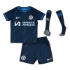 Kids Chelsea Away Soccer Jersey Whole Kit (Jersey+Shorts+Socks) 2023/24 - discountsoccer