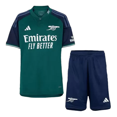 Kids Arsenal Third Away Soccer Jersey Kit (Jersey+Shorts) 2023/24 - discountsoccer