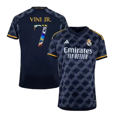 Men Real Madrid VINI JR. #7 Away Soccer Jersey Shirt 2023/24 - discountsoccer