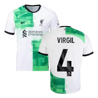 Men Liverpool VIRGIL #4 Away Player Version Jersey 2023/24 - discountsoccer