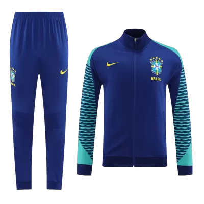 Men Brazil Tracksuit Sweat Shirt Kit (Top+Trousers) 2023/24 - discountsoccer