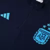 Men Argentina Zipper Tracksuit Sweat Shirt Kit (Top+Trousers) 2023/24 - discountsoccer