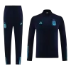 Men Argentina Zipper Tracksuit Sweat Shirt Kit (Top+Trousers) 2023/24 - discountsoccer