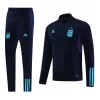 Men Argentina Zipper Tracksuit Sweat Shirt Kit (Top+Trousers) 2023/24 - discountsoccer