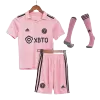 Kids Inter Miami CF Home Soccer Jersey Whole Kit (Jersey+Shorts+Socks) 2022 - discountsoccer