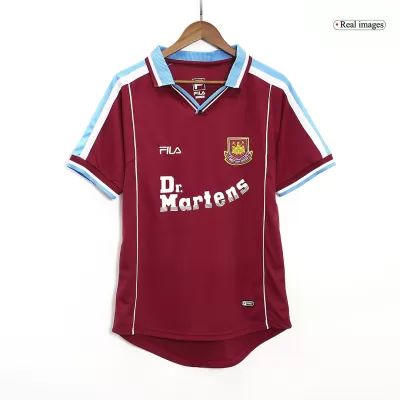 Men West Ham United Jerseys Home Soccer Jersey 1999/1 - discountsoccer