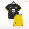 Kids Borussia Dortmund Away Soccer Jersey Kit (Jersey+Shorts) 2023/24 - discountsoccer