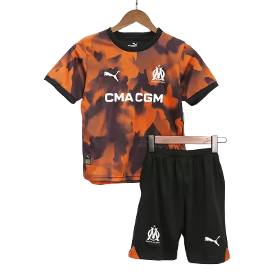 Kids Marseille Third Away Soccer Jersey Kit (Jersey+Shorts) 2023/24 - discountsoccer