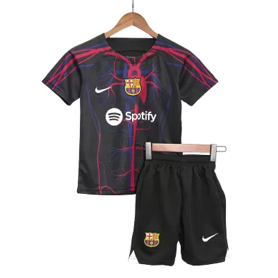 Kids Barcelona Soccer Jersey Kit (Jersey+Shorts) 2023/24 - discountsoccer