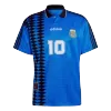 Men Argentina #10 Away Soccer Jersey Kit (Jersey+Shorts) 1994 - discountsoccer