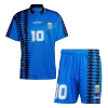 Men Argentina #10 Away Soccer Jersey Kit (Jersey+Shorts) 1994 - discountsoccer