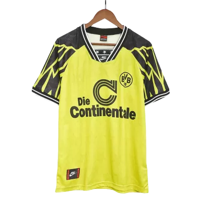 Men Borussia Dortmund Retro Jerseys Home Soccer Jersey 1994/95 - discountsoccer