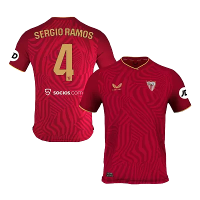 Men Sevilla SERGIO RAMOS #4 Away Soccer Jersey Shirt 2023/24 - discountsoccer