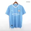 Men Manchester City Home Soccer Jersey Kit (Jersey+Shorts) 2023/24 - discountsoccer