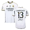 Men Real Madrid CAMPEONES #13 Home Player Version Jersey 2023/24 - discountsoccer