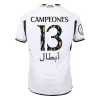 Men Real Madrid CAMPEONES #13 Home Player Version Jersey 2023/24 - discountsoccer