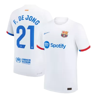 Men Barcelona F. DE JONG #21 Away Player Version Jersey 2023/24 - discountsoccer