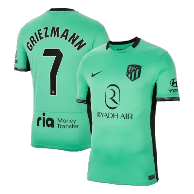 Men Atletico Madrid GRIEZMANN #7 Third Away Soccer Jersey Shirt 2023/24 - discountsoccer