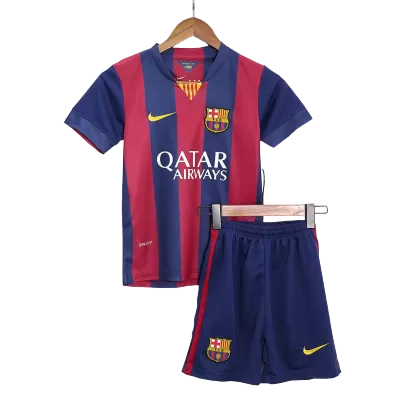 Kids Barcelona Home Soccer Jersey Kit (Jersey+Shorts) 2014/15 - discountsoccer