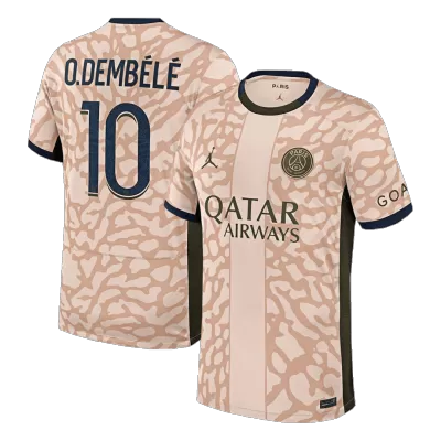 Men PSG O.DEMBÉLÉ #10 Fourth Away Soccer Jersey Shirt 2023/24 - discountsoccer