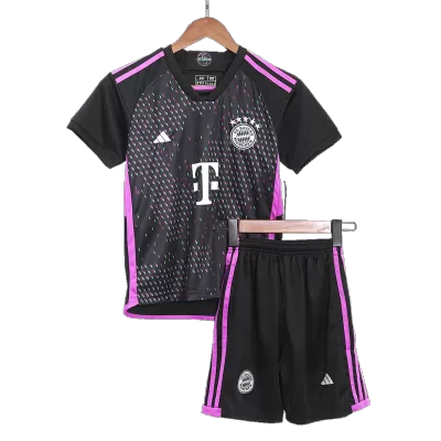 Kids Bayern Munich Away Soccer Jersey Kit (Jersey+Shorts) 2023/24 - discountsoccer