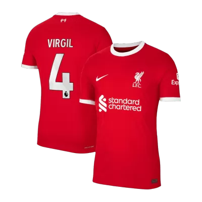 Men Liverpool VIRGIL #4 Home Player Version Jersey 2023/24 - discountsoccer