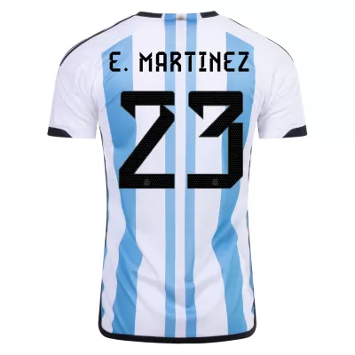 Men Argentina E. MARTINEZ #23 Home Soccer Jersey Shirt 2022 - discountsoccer