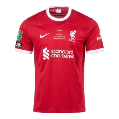 Men Liverpool Home Soccer Jersey Shirt 2023/24 - discountsoccer