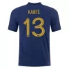 Men France KANTE #13 Home Player Version Jersey World Cup 2022 - discountsoccer