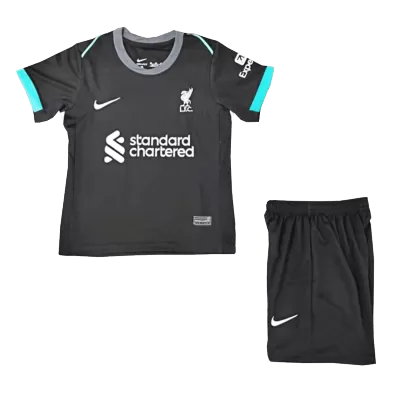 Kids Liverpool Away Soccer Jersey Kit (Jersey+Shorts) 2024/25 - discountsoccer