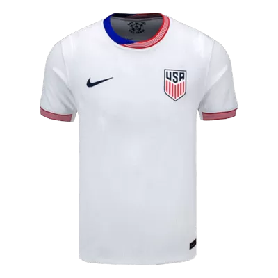 Men USA Home Player Version Jersey 2024 - discountsoccer