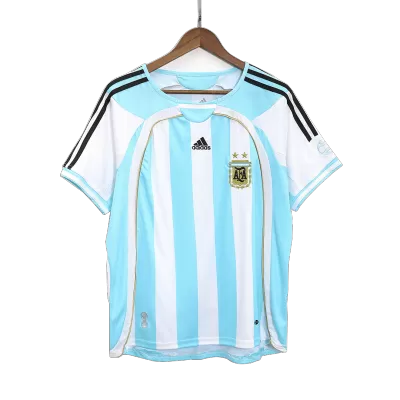 Men Argentina Retro Jerseys Home Soccer Jersey 2006 - discountsoccer