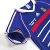 Men France Retro Jerseys Home Soccer Jersey 1998 - discountsoccer