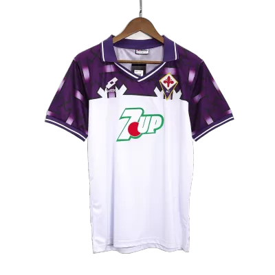 Men Fiorentina Retro Jerseys Away Soccer Jersey 1992/93 - discountsoccer