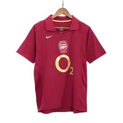 Men Arsenal Retro Jerseys Home Soccer Jersey 2005/06 - discountsoccer