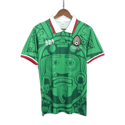 Men Mexico Retro Jerseys Home Soccer Jersey 1998 - discountsoccer