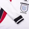 Men England Retro Jerseys Home Long Sleeve Soccer Jersey 1998 - discountsoccer