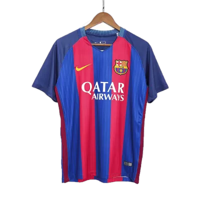 Men Barcelona Retro Jerseys Home Soccer Jersey 2016/17 - discountsoccer