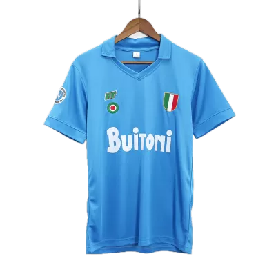 Men Napoli Retro Jerseys Home Soccer Jersey 1987/88 - discountsoccer