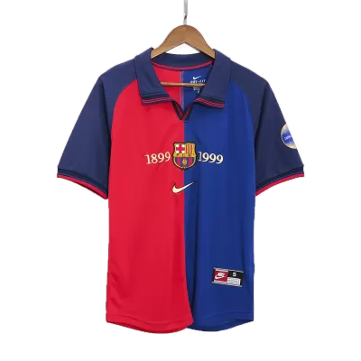 Men Barcelona Jerseys Home Soccer Jersey 1999/00 - discountsoccer