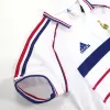 Men France Retro Jerseys Away Soccer Jersey 1998 - discountsoccer