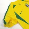 Men Brazil Retro Jerseys Home Soccer Jersey 2002/03 - discountsoccer