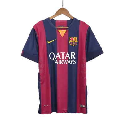 Men Barcelona Retro Jerseys Home Soccer Jersey 2014/15 - discountsoccer